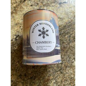 Winter Wonderland Chambery Candle Tin Layered Candle 12 oz